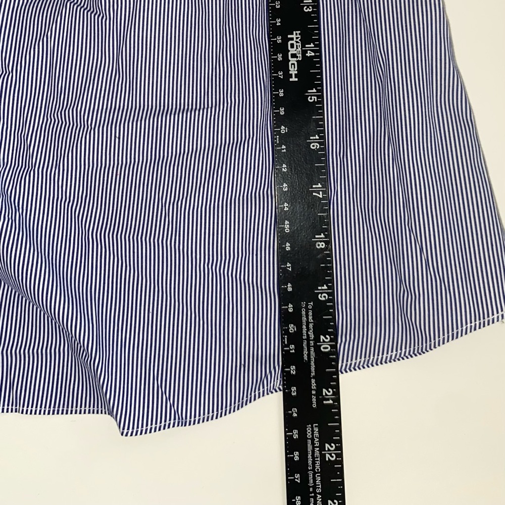 Parker Blue Striped Ruffle Blouse - Picture 6 of 9